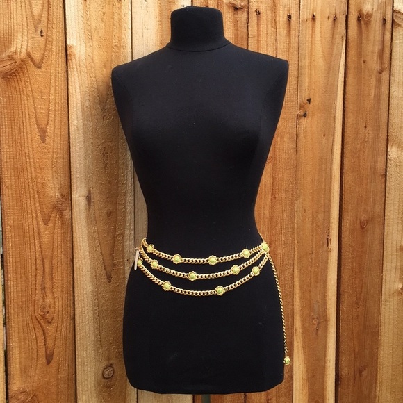 NWT Vintage ST. JOHN GOLD Plated Tiered Collector’s Belt - Picture 2 of 6